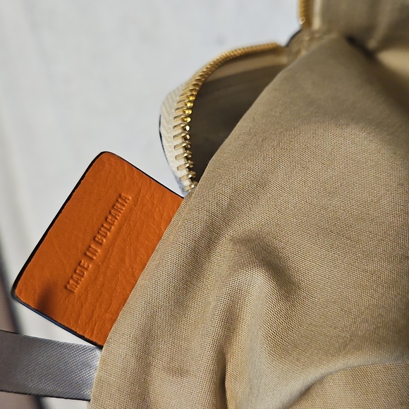 Chloe Orange Leather Pouch with Tassel - Picture 10 of 10